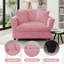 Fauteuil d'appoint surdimensionné à assise profonde avec coussins pour salon-1863368129
