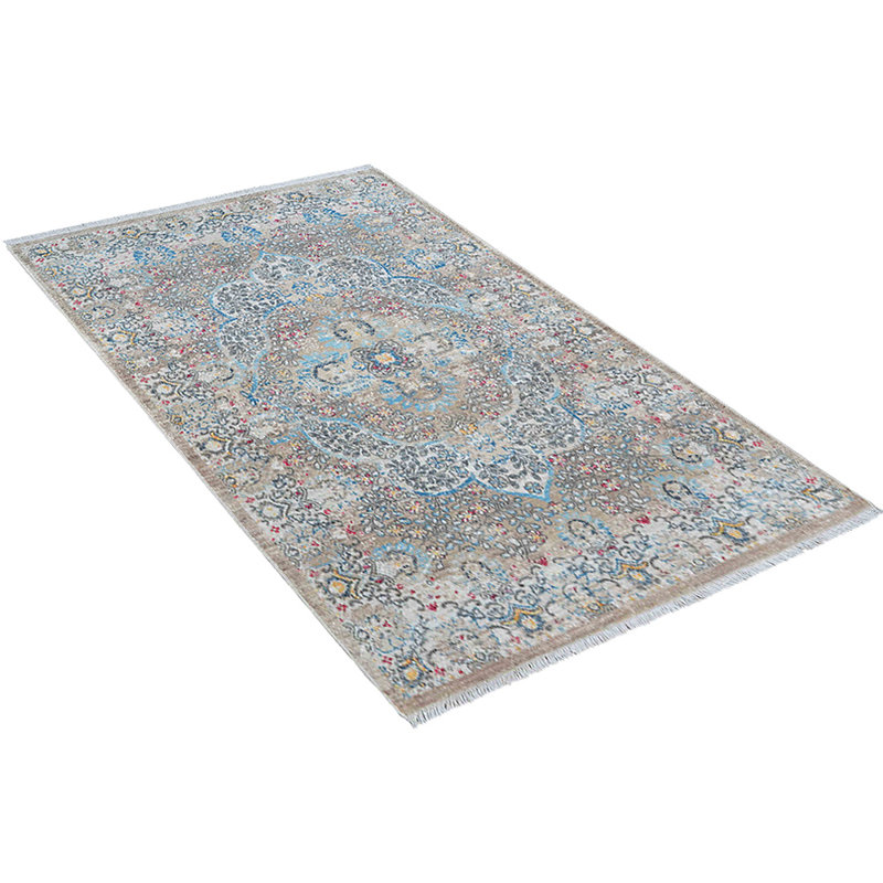 Beier Washable Area Rugs - Perfect for Living Room, Bedroom, Kids Room - Non-Slip, Pet & Child Friendly - MACHINE MADE POLYESTER AREA RUGS - Rectangle |Beige Black Color, Classic Oriental Traditional Design, Low Pile