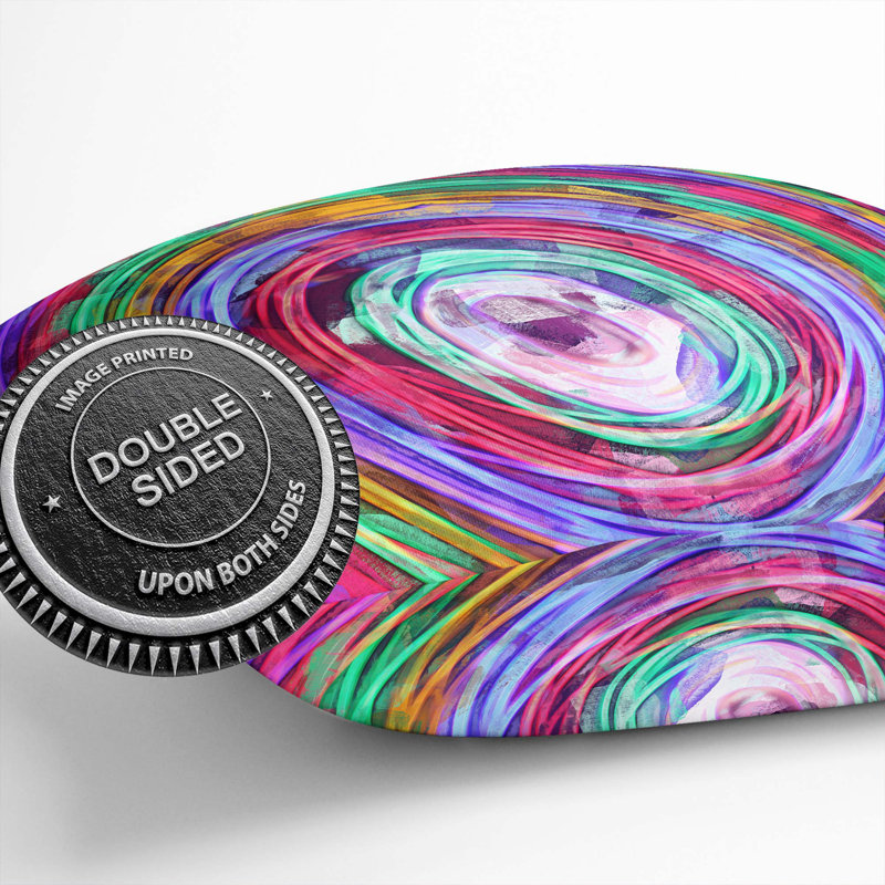 Abstract Square Throw Cushion, 55cm H x 55cm W x 20cm D