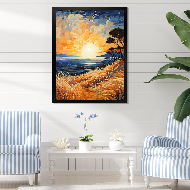 Plage sablonneuse pointillisme III - Nautique et plage, reproductions d'art mural, H 20 po x l 12 po x P 1 po