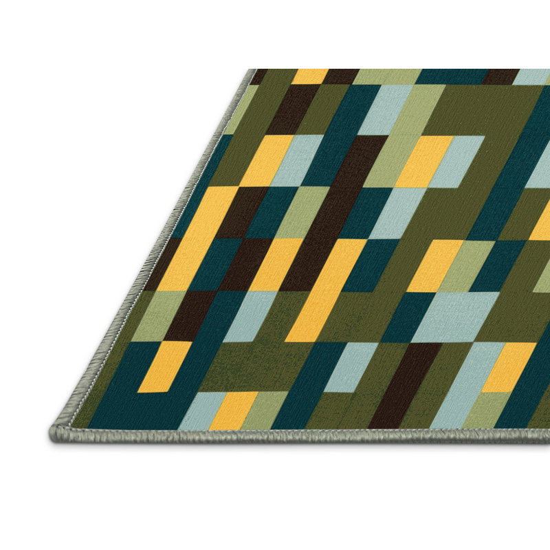 Geomatrix Rug, Round 6'