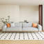 Large 283cm Sofa with Solid Wood Base, Linen Cotton Fabric and Soft Padding Fast Dispatch From UK Warehouse – Dispatched Within 2 Days