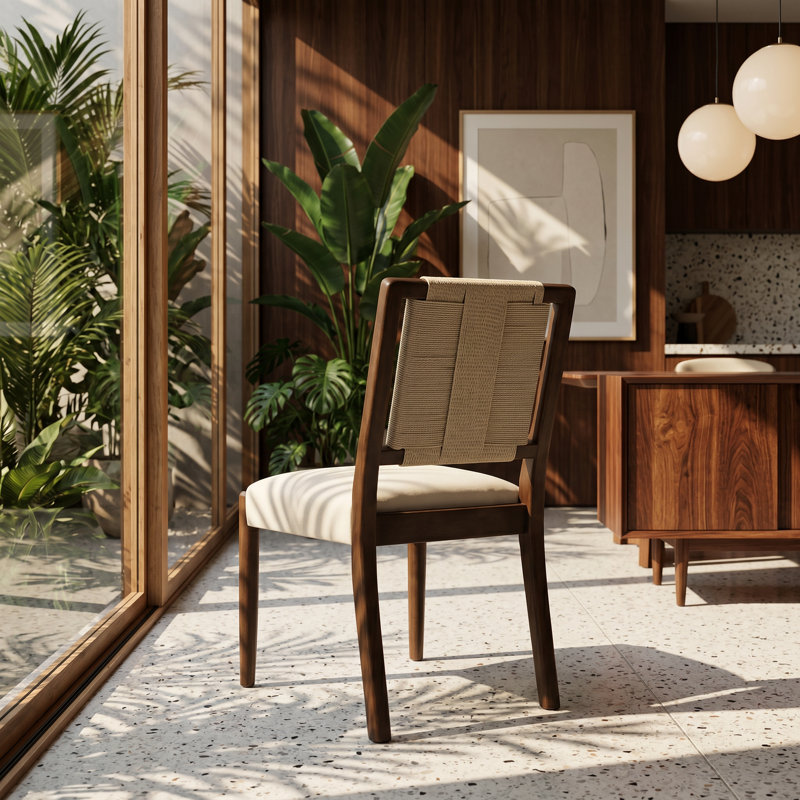Chaise rembourrée en bois massif l 20,5 po x P 24,6 po x H 35,25 po Christopher Knight Home
