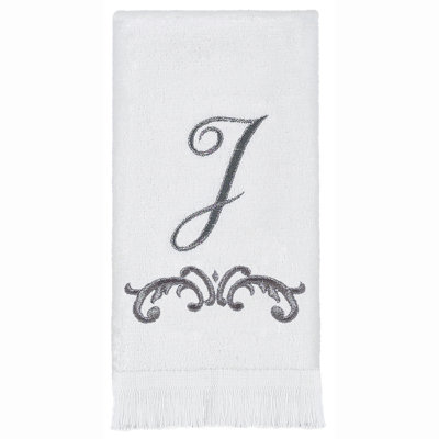 Avanti Linens Scroll Mono Fingertip Towel J