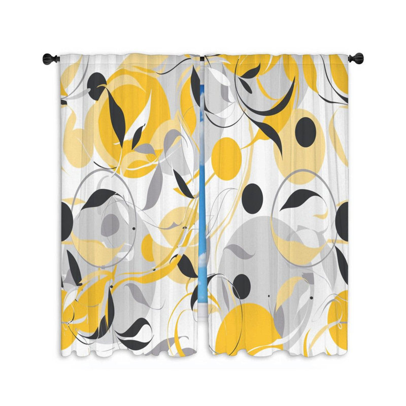 Paire de rideaux obscurcissant en polyester Maksymilan, L 40 po x L 84 po