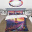 Ensemble de housse de couette en microfibre / polyester Paris Eiffel Tower Harmony II Bedding-1945735799
