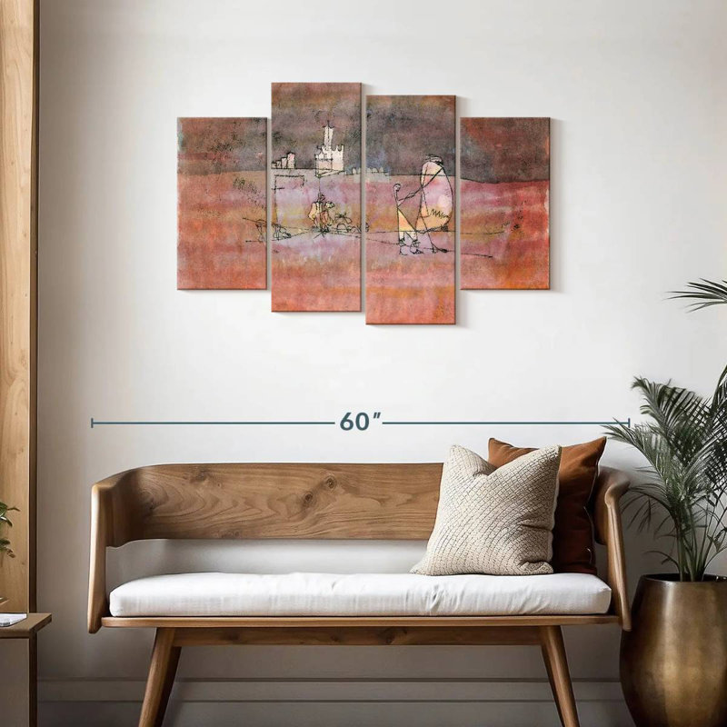 Épisode Leisha devant une ville arabe, H 27 po x l 43 po
