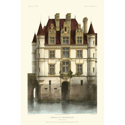 French Chateaux In Brick I by Grace Popp - Wrapped Canvas Print