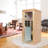 Single Person Hemlock Bluetooth Compatible Low EMF FAR Infrared Sauna for Indoor Use-107962512