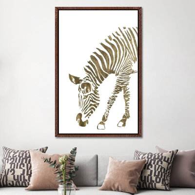Gold Zebra by Patricia Pinto - Gallery-Wrapped Canvas Giclée on Canvas