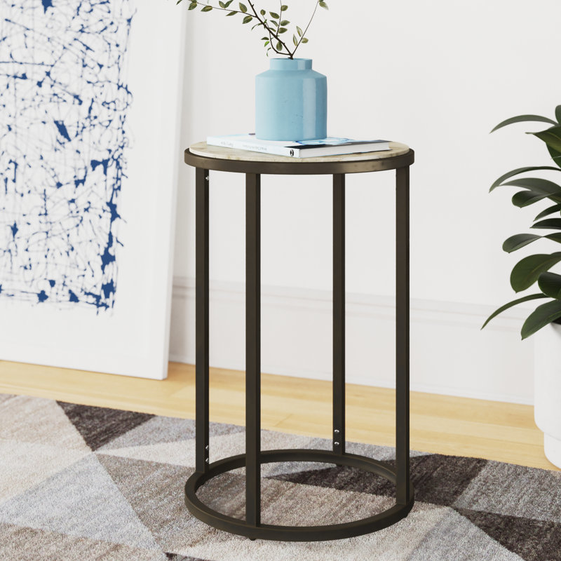 Kressley Stone Top End Table
