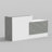 Modern Reception Desk With Marble Finish And Ample Storage