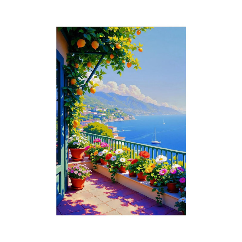 Art mural sur toile sans cadre 24 po x 36 po Coast Sunset