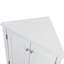 Armoire triangulaire blanche à tablettes réglables - idéale pour l'organisation de la maison et le rangement Salle de bain avec tablettes polyvalentes-131419653