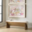 Uttermost Wedged Ivory Fabric Bench