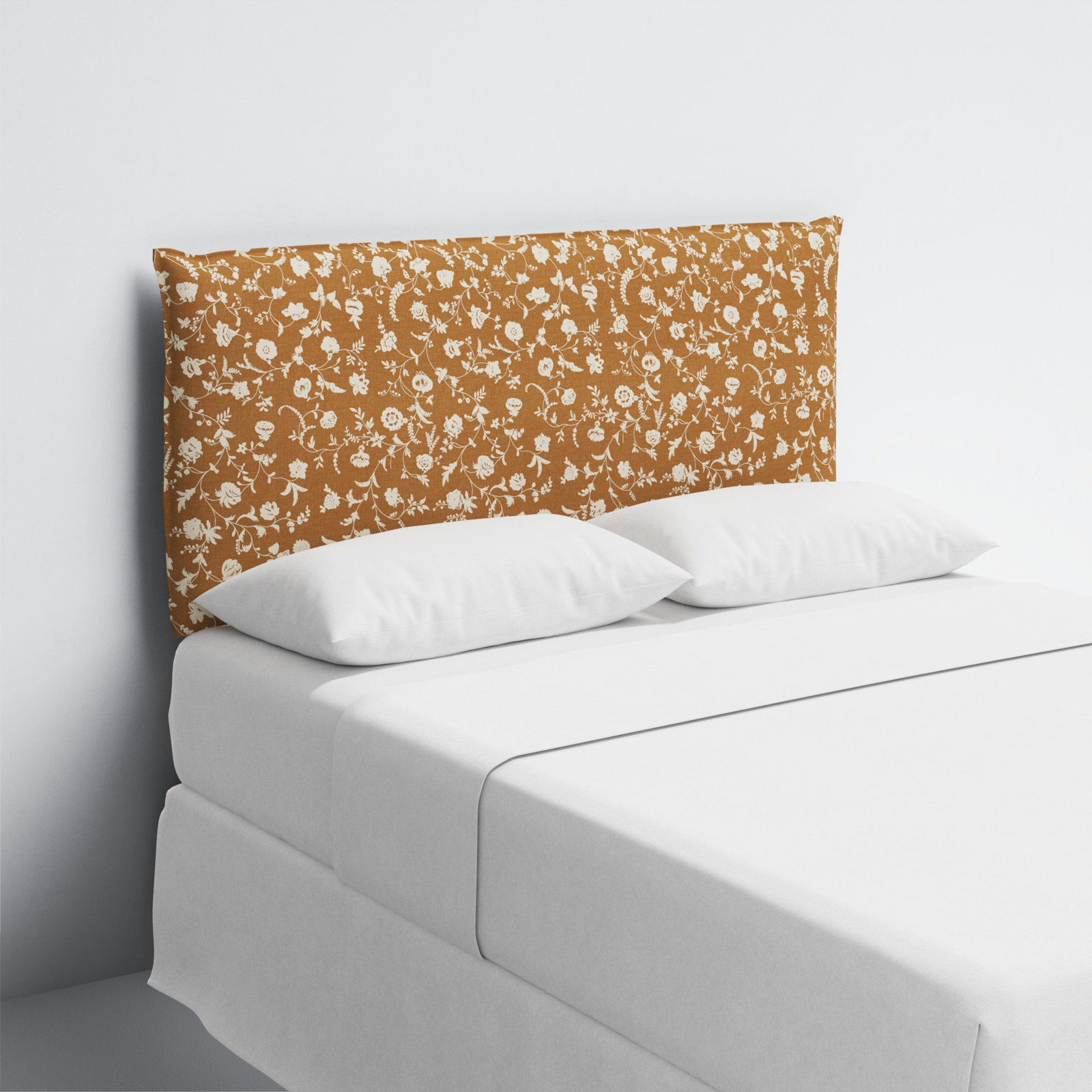 Bessinger Headboard, King, Robina Floral Ochre