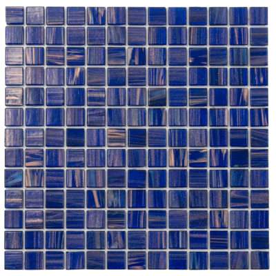 Celestial 0.8" x 0.8" Glass Grid Mosaic Wall & Floor Tile 