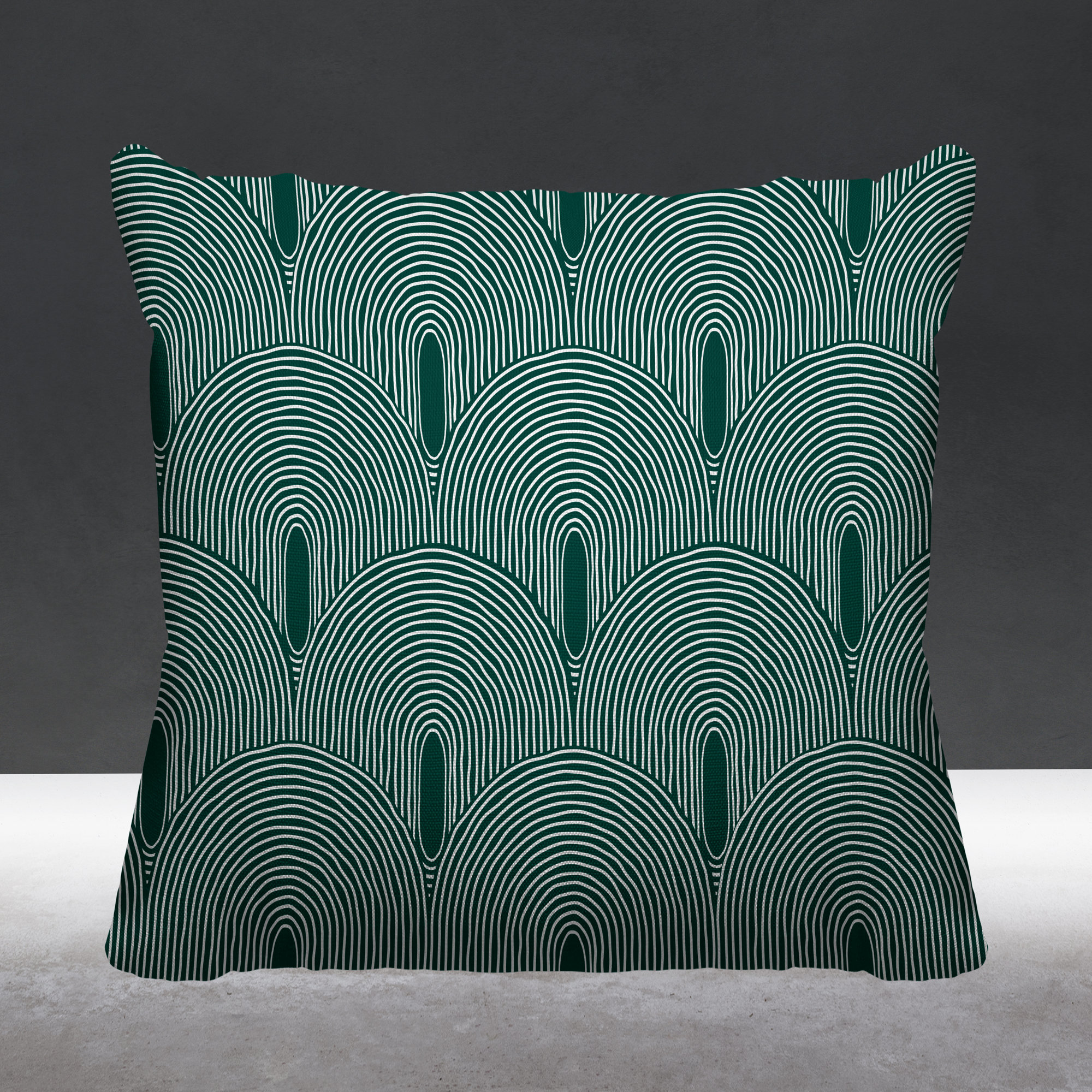 Limpo Indoor/Outdoor Throw Pillow, Emerald, 20" x 20"
