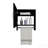 19.7" H X 17.7" W Mirror Medicine Cabinet With Towel Rack White, One Door With Two Interior Shelves For Bathroom, Kitchen Black-11869553