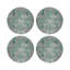 Jewel White Vegan Leather Round Coasters-29078215