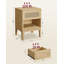 Aljoscha 45cm W Manufactured Wood Bedside Table