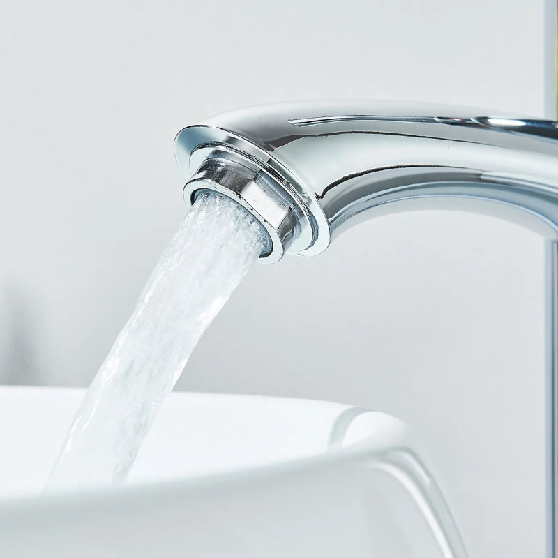 Modern Monobloc Basin Sink Mixer Tap Waterfall Single Level Bathroom Taps Chrome