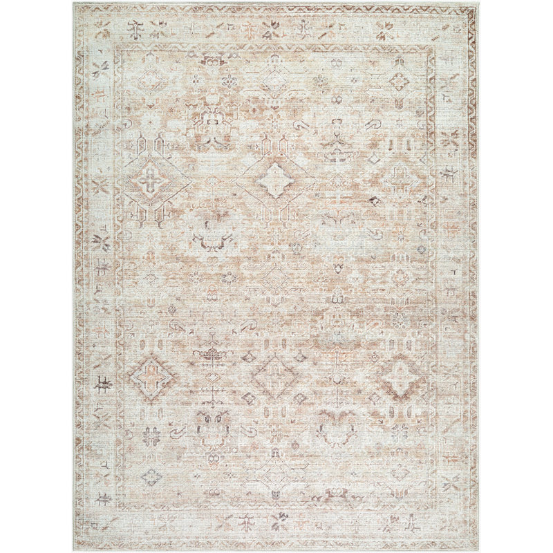 Becki Owens x Livabliss Marlene Machine Woven Area Rug, Rectangle 6'6" x 9', Cream