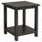 Castleton Distressed Java Wood End Table with Shelf-807357498