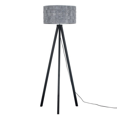 Mejias 149cm Wood Tripod Floor Lamp