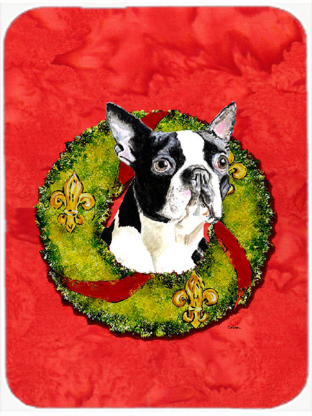 Boston Terrier Rectangle Glass Cutting Board