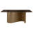 Oydis 5-Piece Rectangular Glass Top Dining Table Set Bronze