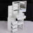 Left Bedside Cabinet Vanity Table For Tiny Spaces, With Padded Seat & Extra Large Mirror, Multi-layer Storage, White Dresser Compact Areas Vanity, Includes Cushioned Chair Sliding Elegant-664481592