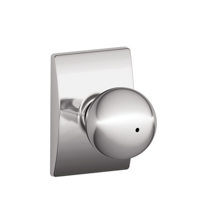 Orbit Knob with Century Trim Bed and Bath Lock