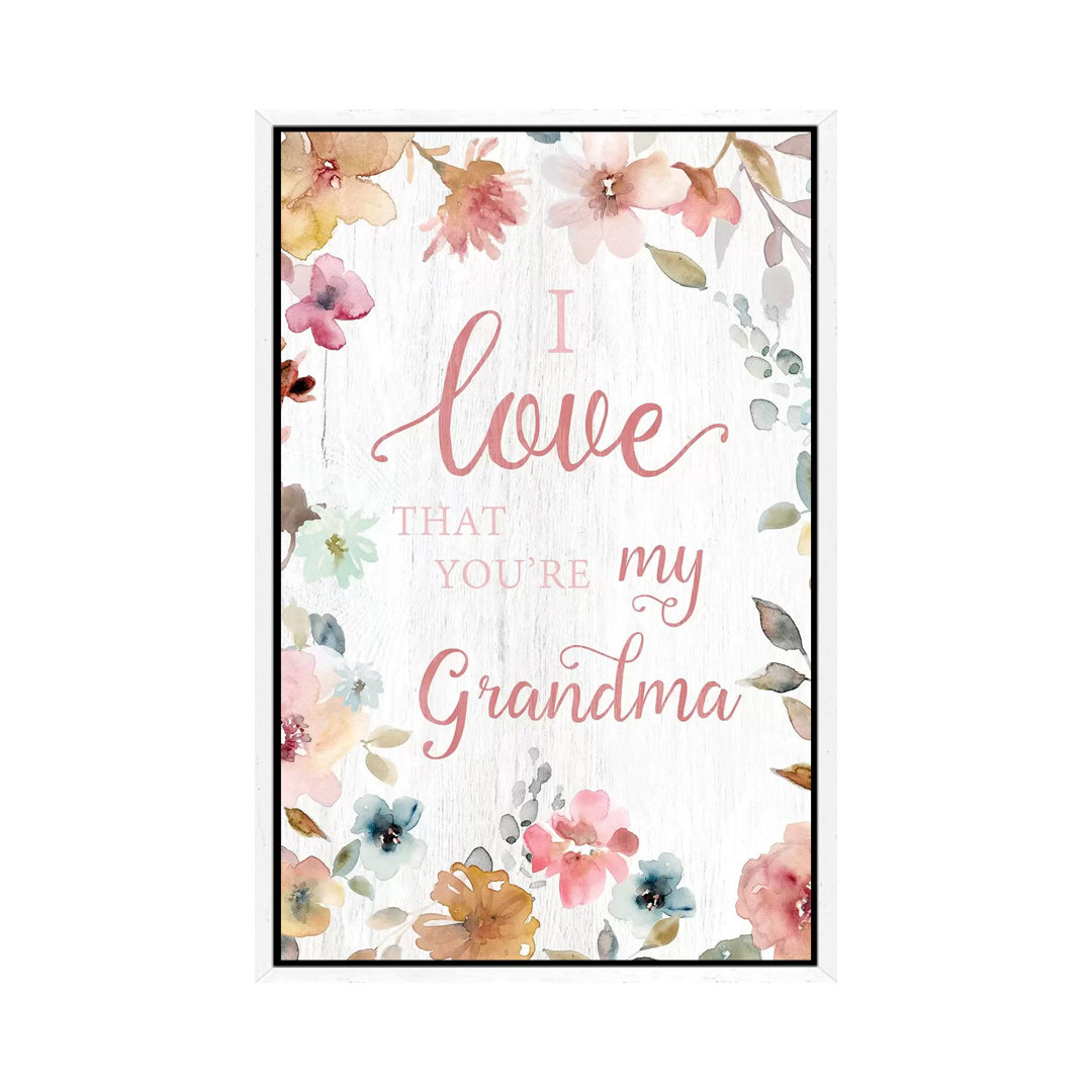 Love Grandma by Carol Robinson - Print on Canvas