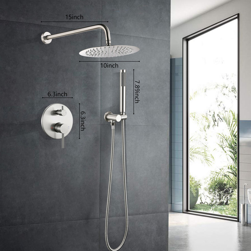 Système de douche complet avec valve brute