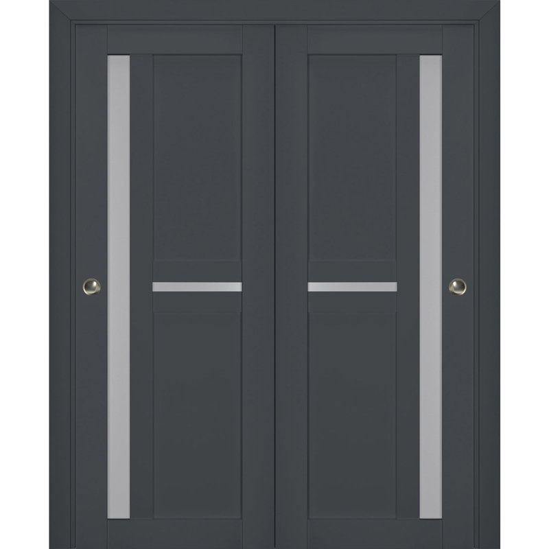 Portes de placard Veregio, Antracite, 56 po x 80 po