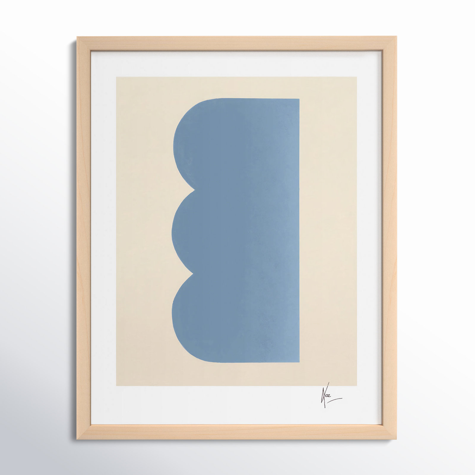Keyhole 6 by Lee Lessem, 20" H x 16" W x 1.25" D, Maple Framed
