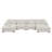 Chenille Modular 7-piece U-shaped Chaise Sectional-1876205836