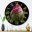 Horloge murale délicate rose-93380813