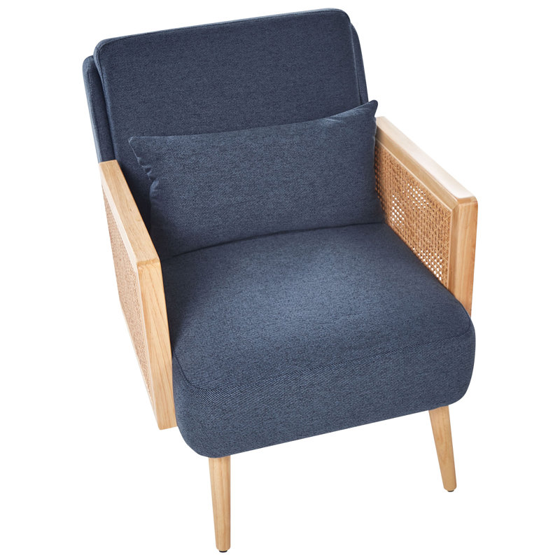 Alviani Upholstered Armchair, Blue