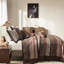 Courtepointe - rouge très grand / très grand 5 pièces avec motifs géométriques et coussins décoratifs-120276239-120276240