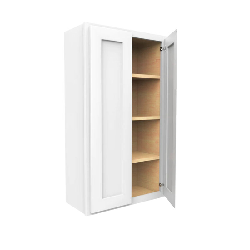 Armoire murale standard prête à assembler, L 30 po, Noir