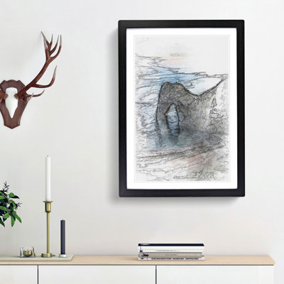 Durdle Door Cliffs Dorset - Picture Frame Graphic Art Print