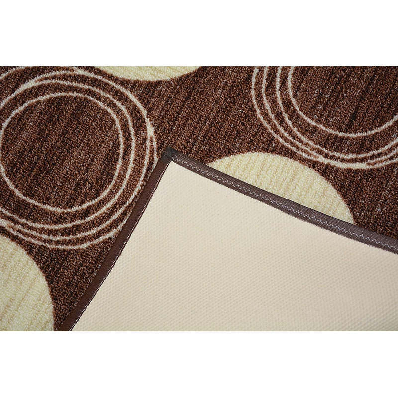 Tapis antidérapant de couleur orange à taille ajustable pour l'intérieur, Tapis de couloir 2 pi 2 po x 8 pi