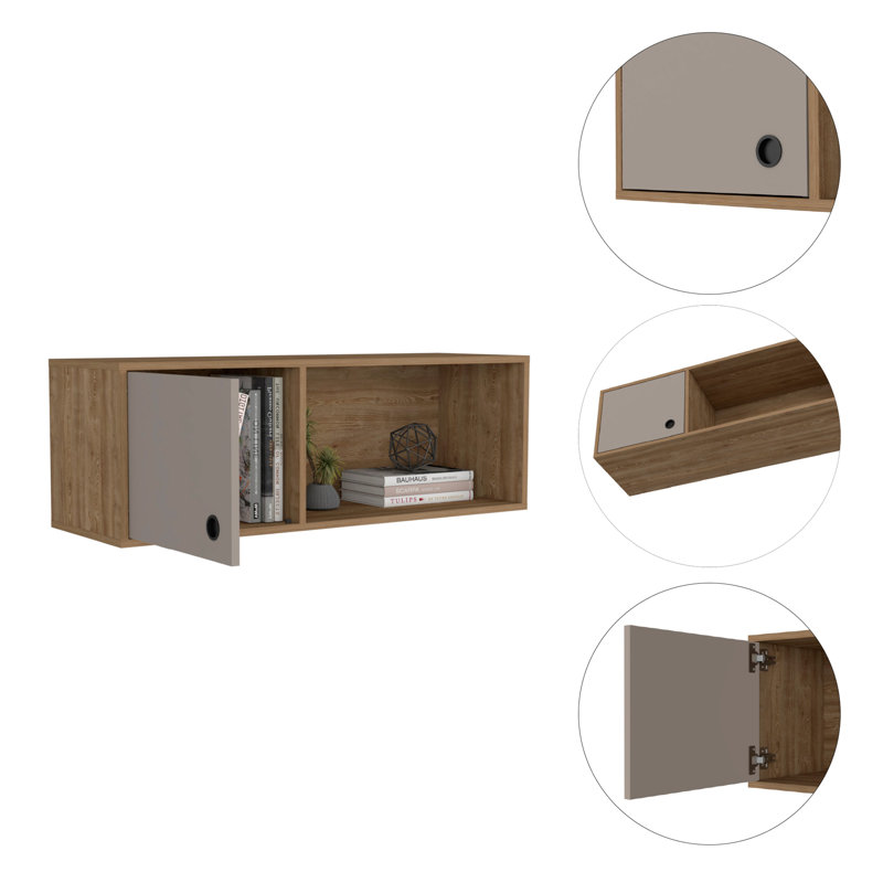 Wickley 100cm W Floating Bookcase