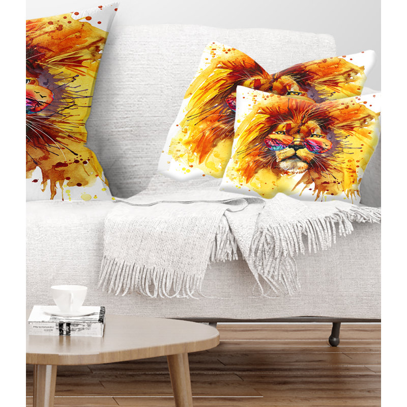 Coussin décoratif animal the king