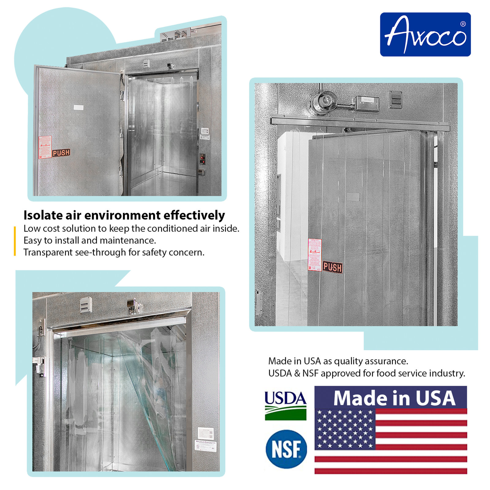 Vinyl Slide-In Strip Curtain