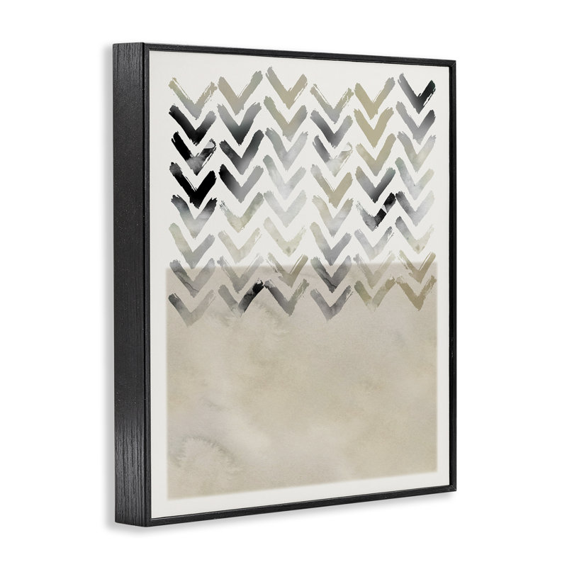 Boho, motif de flèches encadré, estampe numérique par Carol Robinson, Giclée encadrée noir minuit, H 20 po x l 16 po
