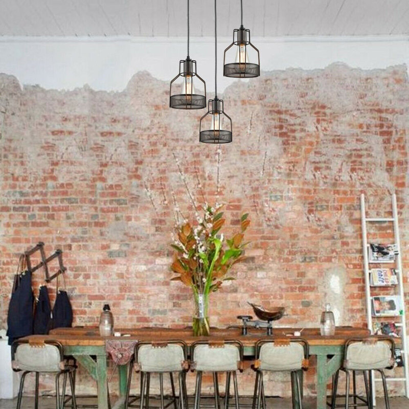 Lebow 3 - Light Black Cluster Pendant