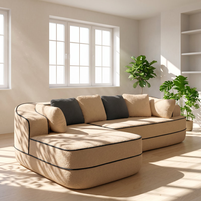 Canapé modulaire en éponge haute densité l 74 po x P 34,2 po x H 36,6 po Elysium